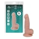 Dildo realist din cauciuc și PVC, culoare naturală, 16.2 cm
