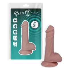 Dildo realist din cauciuc și PVC, natural, 16,5 cm