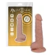 Dildo realist din cauciuc și PVC, culoare naturală, 18.5 cm