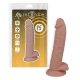 Dildo realist din cauciuc și PVC, natural, 19.5 cm