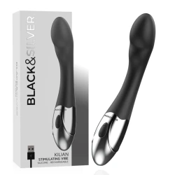 Vibrator Model KILIAN STIMULATING VIBE, Negru & Argintiu
