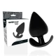 Plug anal flexibil din silicon și TPR, negru, 11 cm
