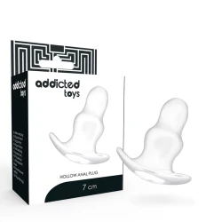 Dilatator anal din TPE, transparent, 7 cm