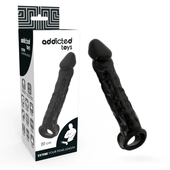 Extensie penis din TPE, negru