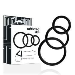 Set inele pentru penis, Negru