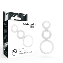 Set inele pentru penis, transparent