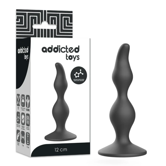 Plug Anal Addicted Toys, 12 Cm, Negru