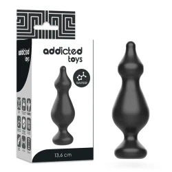 Plug Anal Addicted Toys, 13.6 Cm, Negru