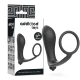 Plug anal vibrator cu inel pentru penis
