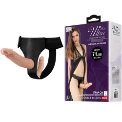 DILDO DUBLU CU HAM, Culoare carne