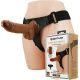 Ham strap-on cu dildo Michael - 20 cm, Negru, Universal.