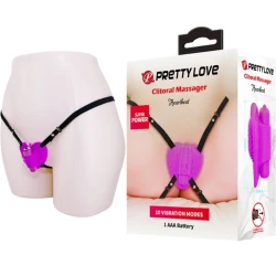 Masator Clitoris Heartbeat cu 10 Moduri de Vibrație, Mov