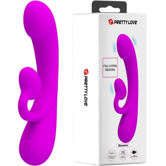 Vibrator clitorial tip iepure, silicon, Roz