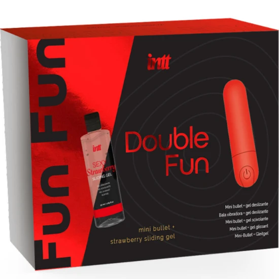 Kit Dublu de Distracție cu Glonț Vibrant și Gel de Masaj cu Căpșuni