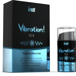 INTT - Gel stimulativ vibrator, efect de gheață, 15 ml