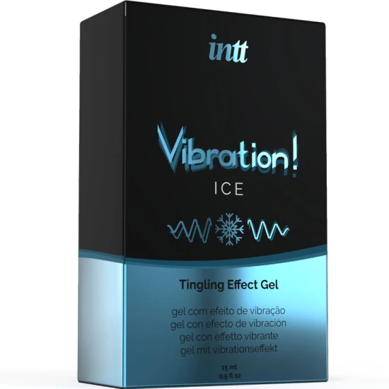 INTT - Gel stimulativ vibrator, efect de gheață, 15 ml