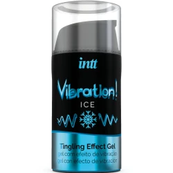 INTT - Gel stimulativ vibrator, efect de gheață, 15 ml