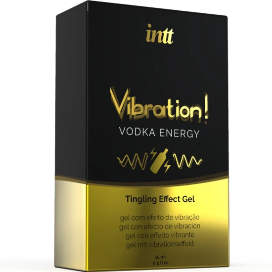 INTT - Gel stimulent intim lichid cu vibrații, Vodka, 15 ml