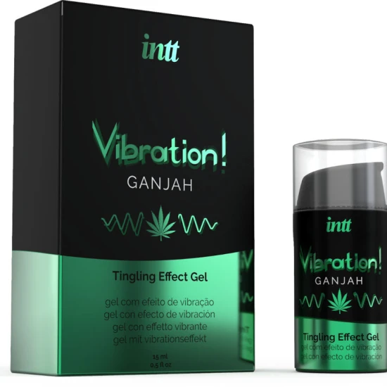 INTT - Gel intim stimulativ lichid vibrator, Cannabis, 15 ml