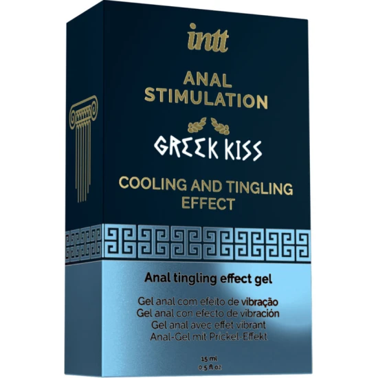 Gel stimulare anal INTT, cu vibrații și răcorire, aromă mentă, 15 ml