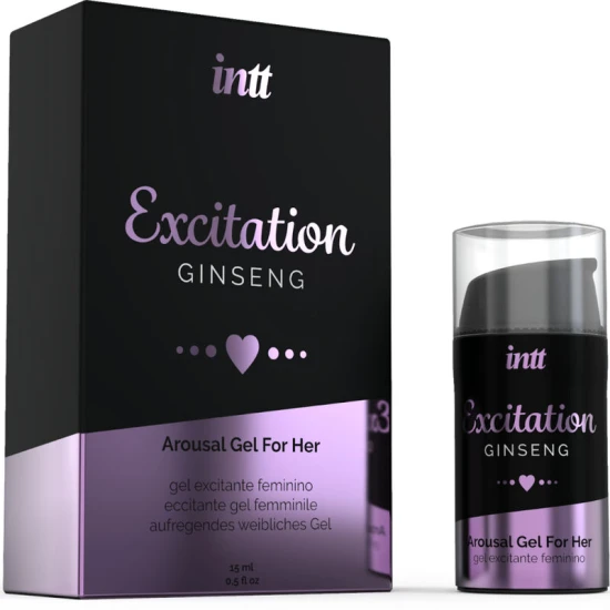INTT - Gel intim activator de dorință sexuală, efect de căldură, stimulare, roz