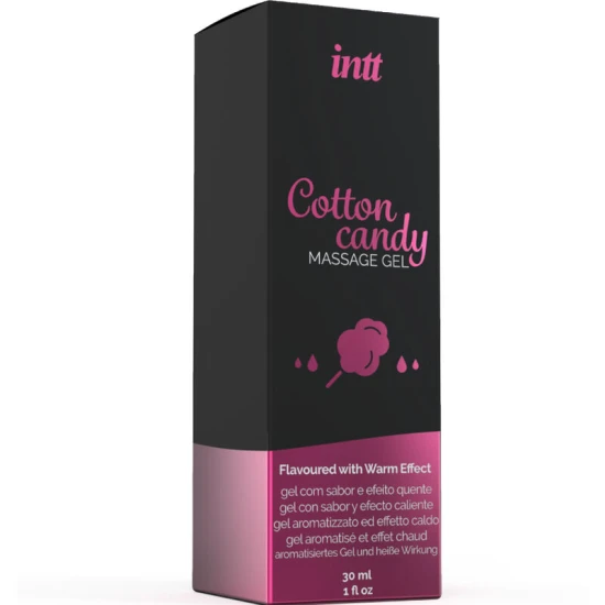 INTT - Gel de masaj, Cotton Candy cu efect de încălzire