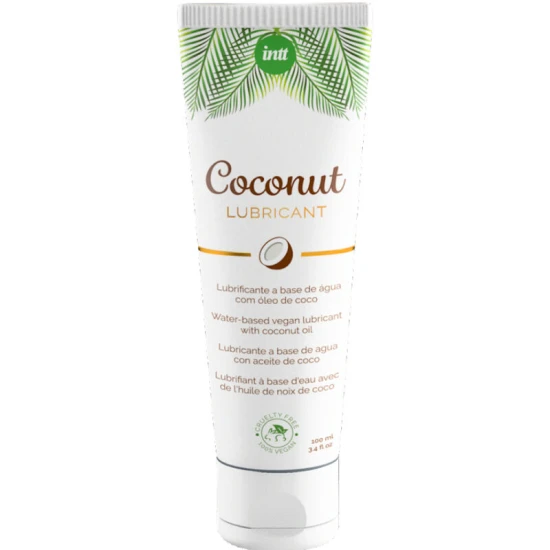 INTT - Lubrifiant pe bază de apă Vegan, cu aromă intensă de cocos