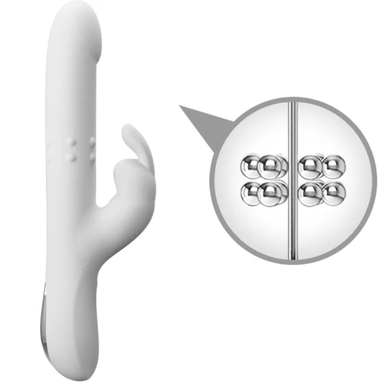 Vibrator Tip Iepure, Argintiu
