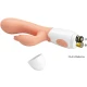 Vibrator cu stimulator din TPR ABS, culoare piele