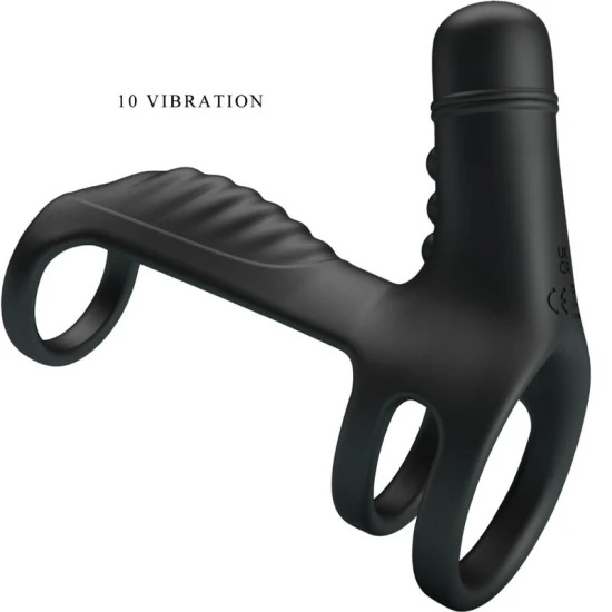 Manșon Penis Elastic - Extensie Vibrantă, Crem, Mărime Unică.