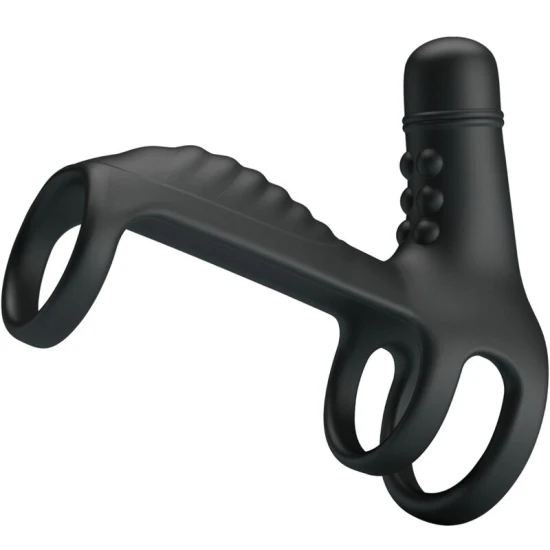 Manșon Penis Elastic - Extensie Vibrantă, Crem, Mărime Unică.