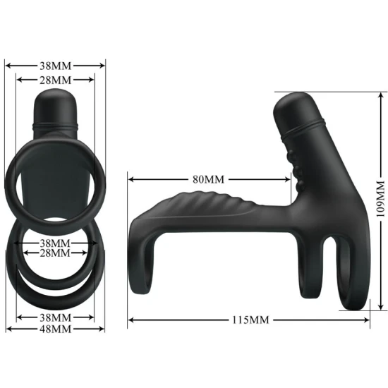 Manșon Penis Elastic - Extensie Vibrantă, Crem, Mărime Unică.
