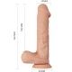 Dildo realist flexibil din TPR, culoare piele, 26 cm