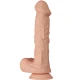 Dildo realist flexibil din TPR, culoare piele, 26 cm