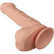 Dildo realist flexibil din TPR, culoare piele, 26 cm