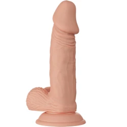 DILDO FLEXIBIL REALIST ZEBULON - BEAUTIFUL ENCOUNTER, 19,4 CM, culoare naturală