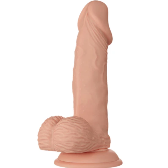 DILDO FLEXIBIL REALIST ZEBULON - BEAUTIFUL ENCOUNTER, 19,4 CM, culoare naturală