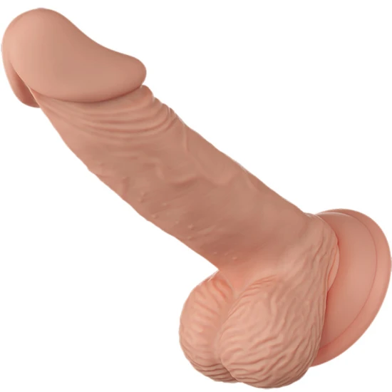 DILDO FLEXIBIL REALIST ZEBULON - BEAUTIFUL ENCOUNTER, 19,4 CM, culoare naturală