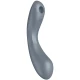 Stimulator Air Pulse, vibrator G-spot și lay-on, silicon, gri