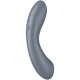 Stimulator Air Pulse, vibrator G-spot și lay-on, silicon, gri