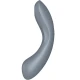 Stimulator Air Pulse, vibrator G-spot și lay-on, silicon, gri