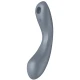 Stimulator Air Pulse, vibrator G-spot și lay-on, silicon, gri