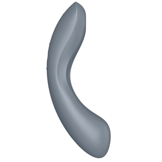 Stimulator Air Pulse, vibrator G-spot și lay-on, silicon, gri