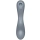 Stimulator Air Pulse, vibrator G-spot și lay-on, silicon, gri