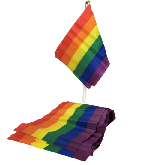 Steag LGBT Mic, Banner, Roz/Curcubeu