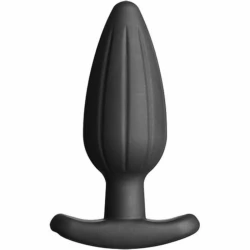 Jucărie tip dop anal din silicon, Negru