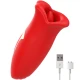 Stimulator clitoridian vibratoare și mușcător din silicon, negru