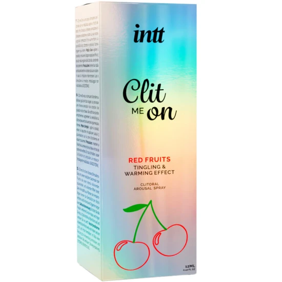 INTT - Spray pentru stimulare clitoridiană, cu fructe roșii, 12 ml