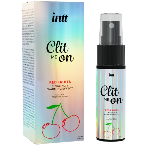 INTT - Spray pentru stimulare clitoridiană, cu fructe roșii, 12 ml