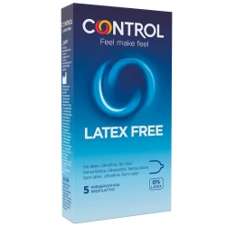 CONTROL - Prezervative Fără Latex, Transparent, 5 bucăți